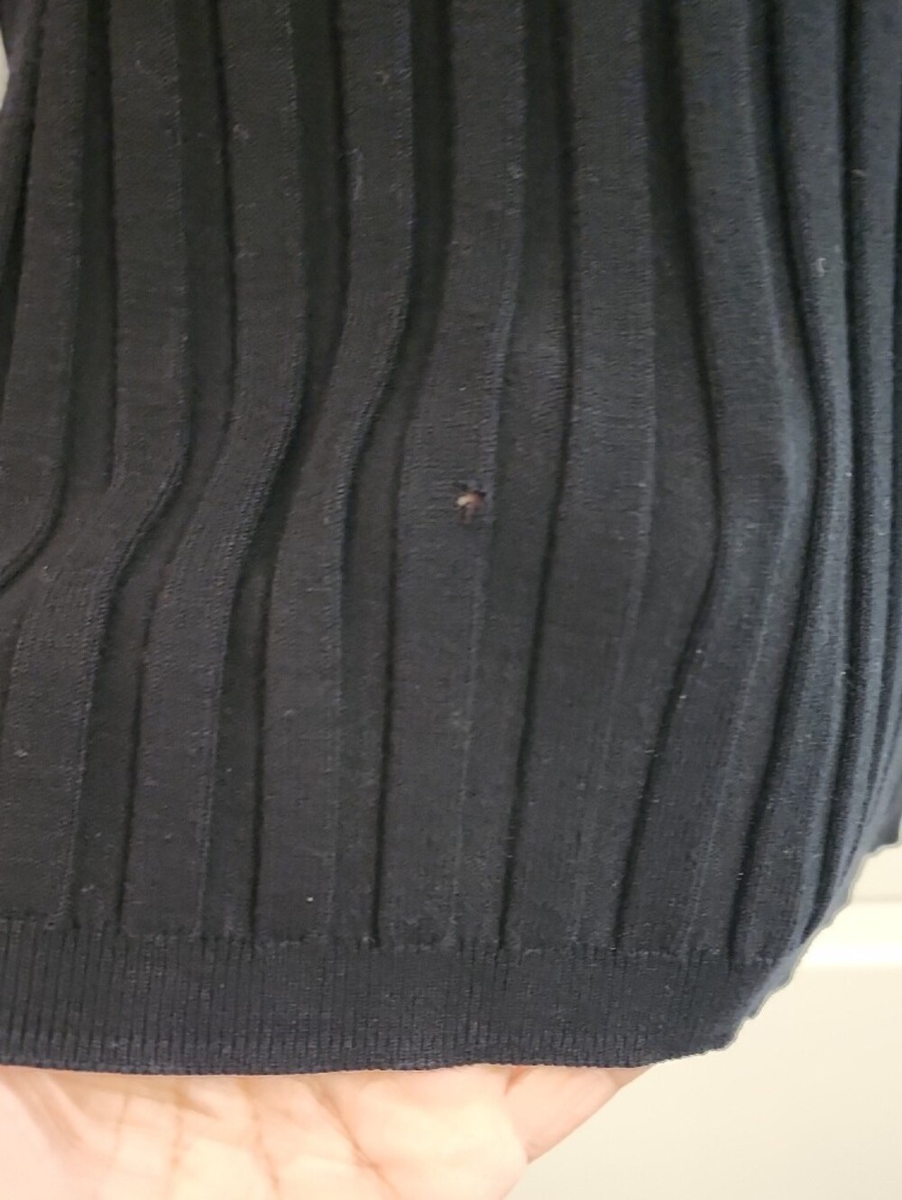 Halogen Black Ribbed Long-Sleeve Tee - Picture 8 of 10